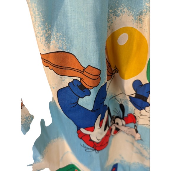 Vtg Mickey Air Mobile Single Curtain 23x63 DISNEY BEDROOM LINENS NURSERY KIDS - Picture 2 of 4